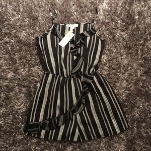 Black and white romper